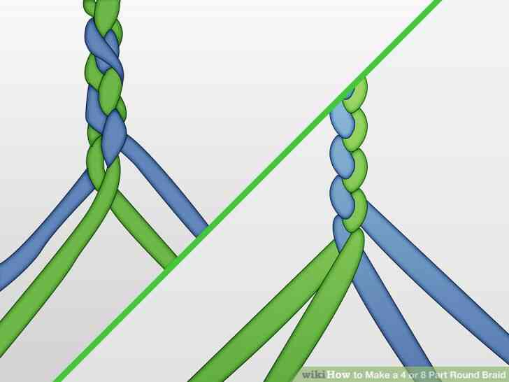 Image intitulée Faire un 4 ou 8 de la Partie Ronde de la Tresse de l